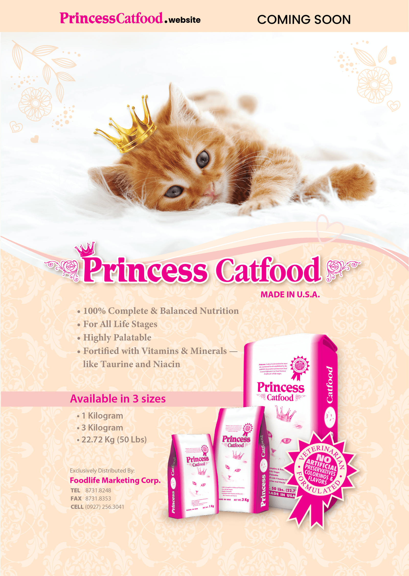 Princess Cat Food Complete and Balanced Nutrition for Your Cat